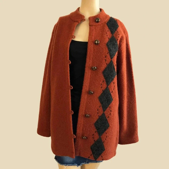 Vintage Wool Cardigan Jacket / Sweater Coat - Picture 3 of 8